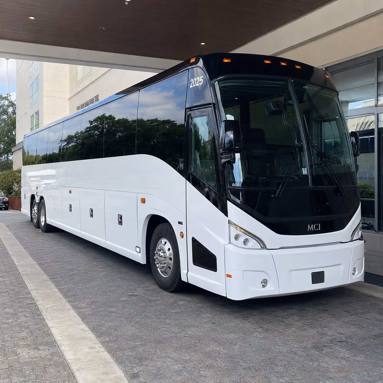 brick charter bus rental fleet